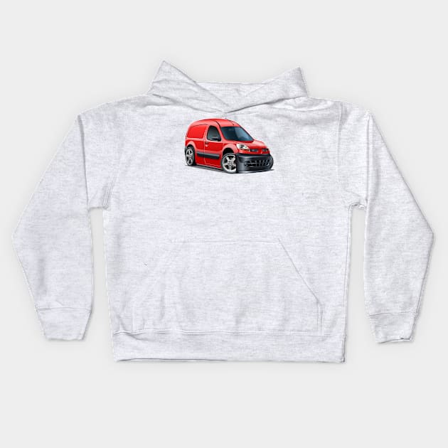 Cartoon van Kids Hoodie by Mechanik